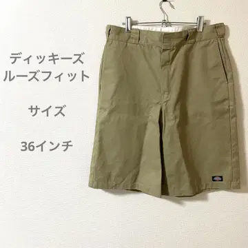 디키즈 루즈핏 하프 팬츠 카키 숏팬츠 코튼