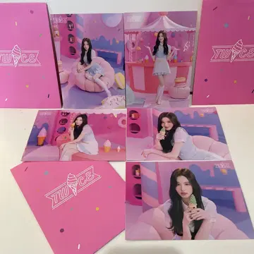 2023년 JYP POPUP 랜트레 TWICE 사나 5장 세트