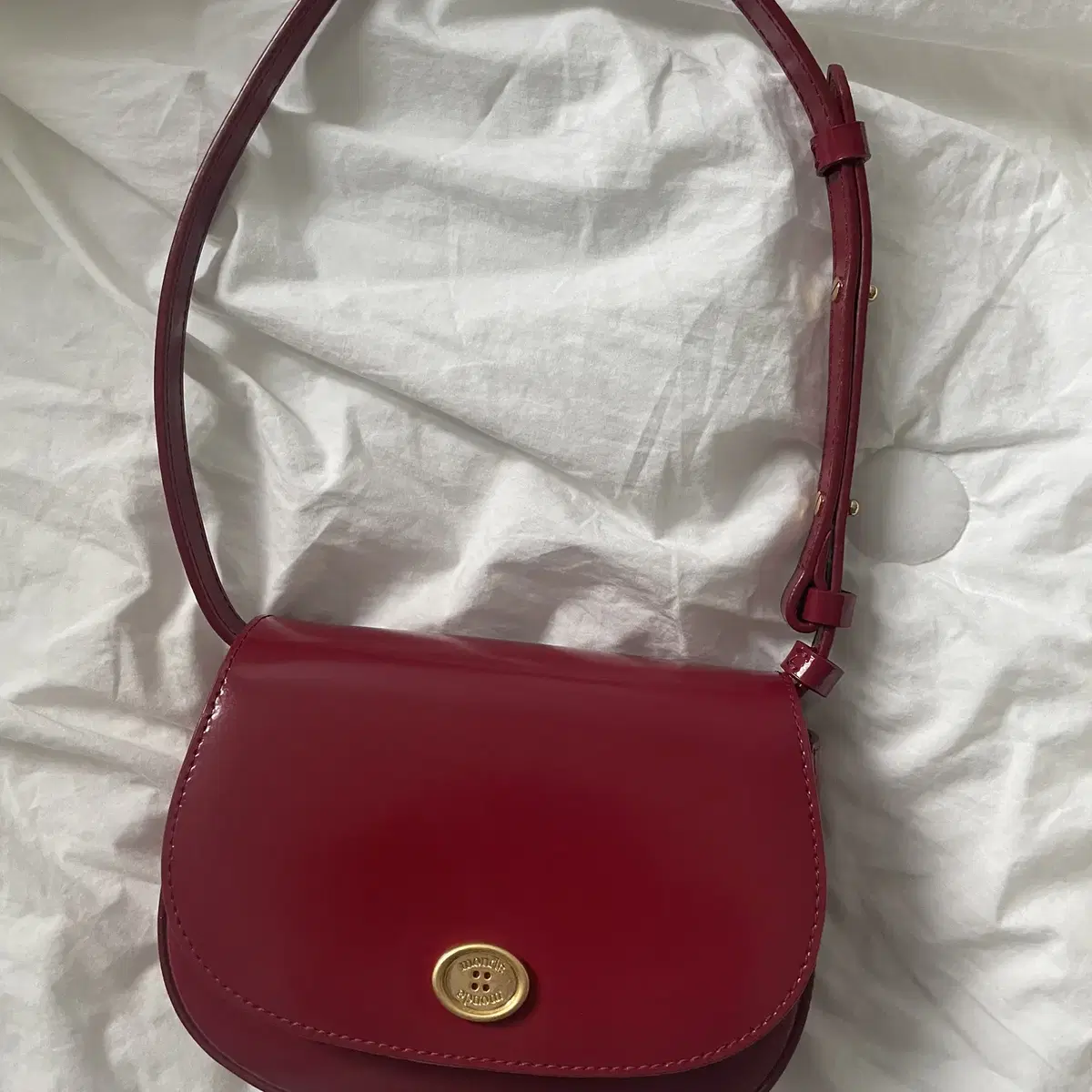 ★大人気★monde monde★classic button cross bag_4colors Museo Soft Mini Bag in black cream and brown leather with