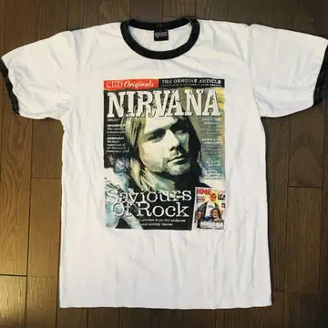 닐바나 Nirvana 커트 코베인 L 링거 밴딩 티셔츠