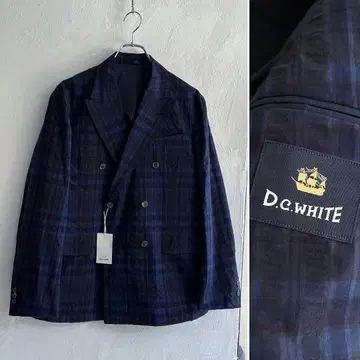 새상품 D.C.WHITE 마드라스 체크 New Port Jacket