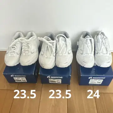 익일 익명 배송 MOONSTAR 화이트 스니커즈 3족 세트
