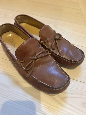 브라운 가죽 로퍼 가죽 신발 27.5
