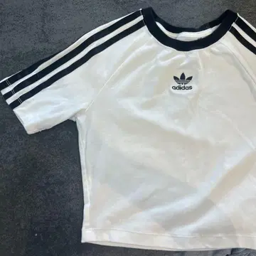 adidas 아디다스 래글런 슬리브 티셔츠 S 화이트/블랙