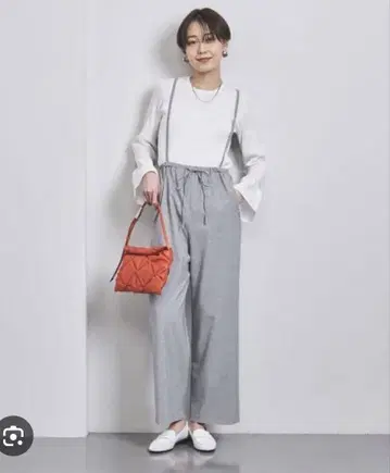 새상품급 UNITED ARROWS 와이드 팬츠 서스펜더 포함