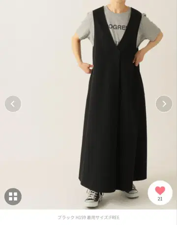 JOURNALSTANDARDLUXE 분또 V넥 슬리브리스 원피스