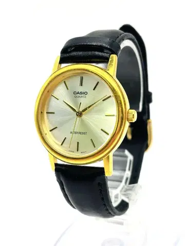 해외 모델 CASIO 골드 블랙 손목시계 방수 고정