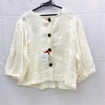 6ADM45 [새상품] DoCLASSE 두클라세 택 포함 린넨 블라우스