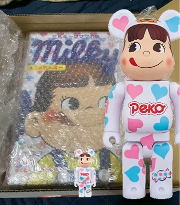 미개봉 새상품 페코짱 베어브릭 BE@RBRICK 밀키 패턴