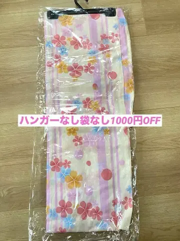 유카타 여성용 새상품 행거 없이 비닐 포장 없을 시 500엔 OFF