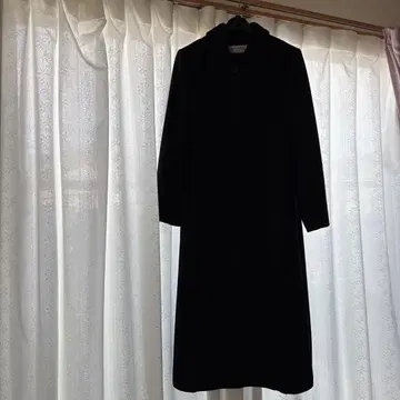 Ladies Fashion Walk 블랙 롱 코트
