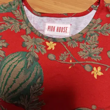 PINK HOUSE 수박 패턴 반팔 셔츠