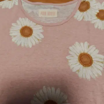 PINK HOUSE 꽃무늬 반팔 티셔츠