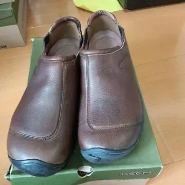 킨 KEEN Brown Leather Slip On 남성용 28cm