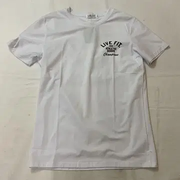 S/S LIVE FIT 티셔츠 운동 헬스장 화이트 M