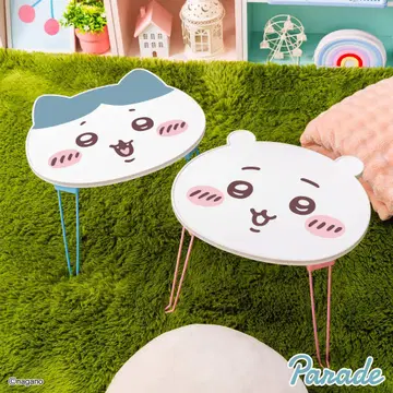 치이카와 얼굴 접이식 미니 테이블 치이카와 하치와레 2종 세트