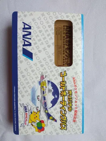 ANA 포켓몬 제트 취항 기념 오리지널 골드 보딩 패스 뮤우