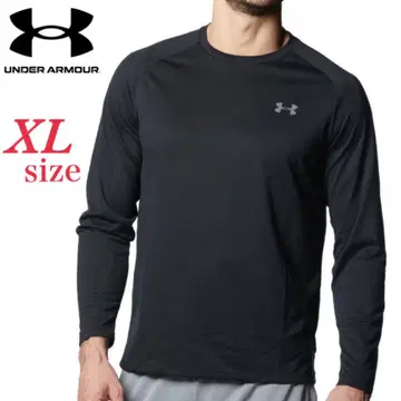 미사용 새상품 언더아머 UA 테크 2.0 롱 슬리브 블랙 XL