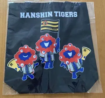 새상품 한신 타이거즈 먝먝 콜라보 토트백 엑스포