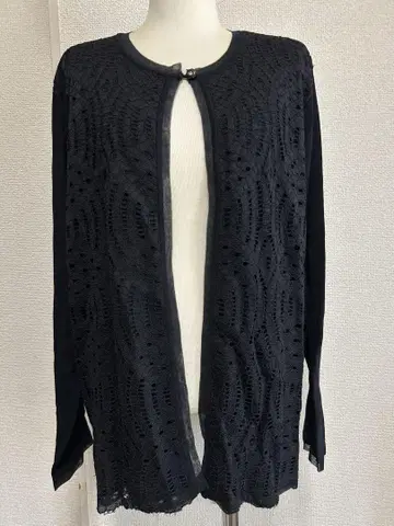 MISSEL 빅 사이즈 L 블랙 레이스 가디건 6630
