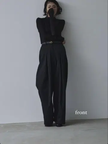 나라 하이웨이스트 와이드 팬츠