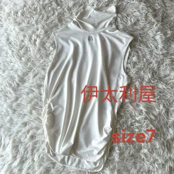새상품급 이탈리아 셔링 티셔츠 하이넥 S