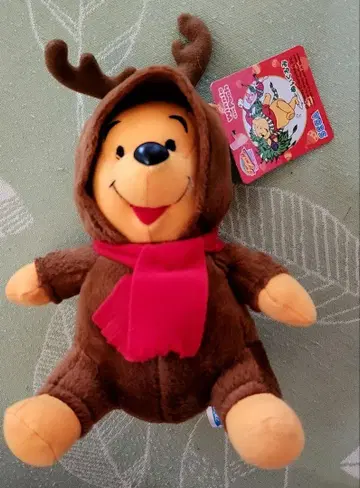 디즈니 DISNEY 곰돌이 푸 봉제 인형 레트로 루돌프