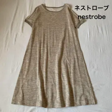 네스트로브 nestrobe 베이지 반팔 티셔츠 원피스