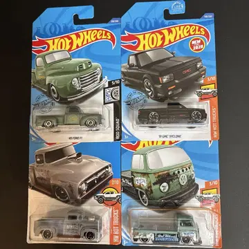 핫휠 커스텀 '56 '91GMC '49FORD VW T2 4대