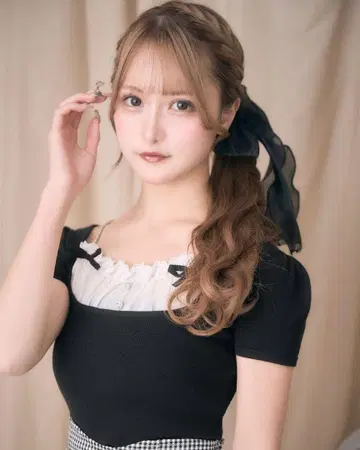미셸 마카롱 레이스 리본 탑 프리 사이즈