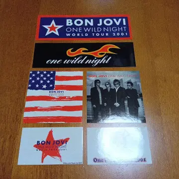BON JOVI/본 조비 스티커 6종 세트 미사용 보관품