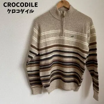 CROCODILE 크로커다일 하프 지퍼 니트 스웨터 M