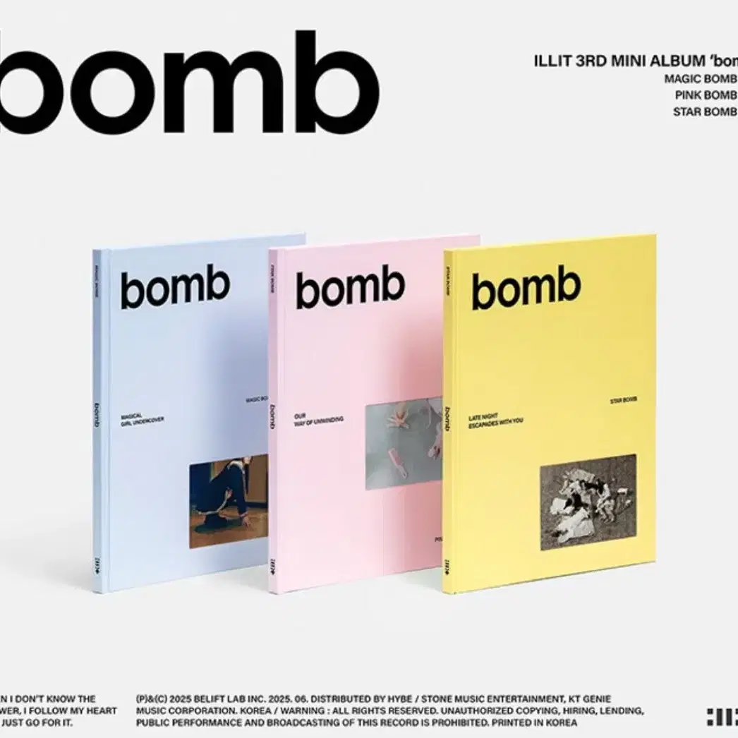 Illit Album ILLIT 3rd Mini Album 'bomb' Merch Version - Sealed K