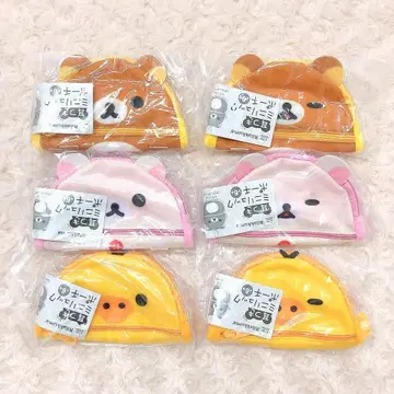 리락쿠마 귀가 달린 미니 백팩 파우치 전 6종 풀 컴프