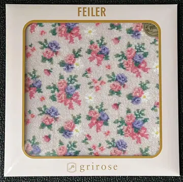 FEILER 손수건 그리 로즈 스위트 부케