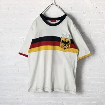 구제 링거 티셔츠 독일 국기 DEUTSCHLAND 06 유니섹스