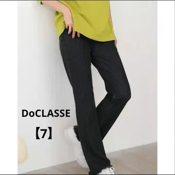 DoCLASSE 두클라세 아마가리 에어 데님 플레어 컷오프 블랙