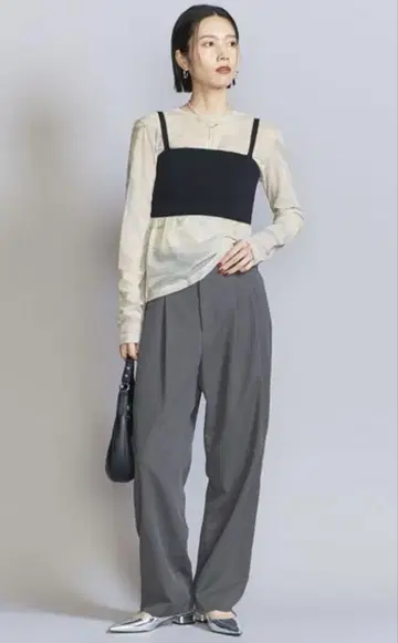 카르제 백 밴딩 테이퍼드 팬츠