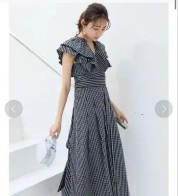 머큐리 듀오 체크 패턴 원피스