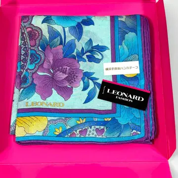 LEONARD 레오나르 손수건 꽃무늬