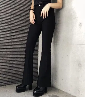ENVYM 플레어 컬러 제긴스 플레어 팬츠