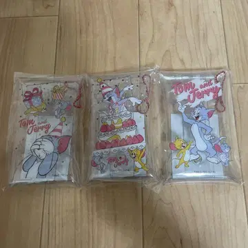 톰과 제리 클리어 파우치 3종 세트