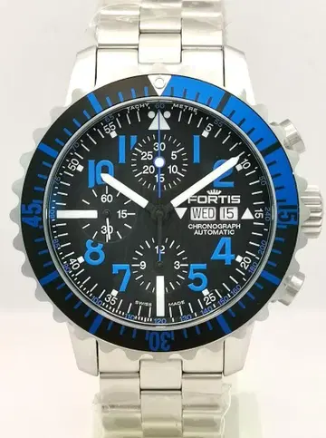 미사용 FORTIS 671.15.45M 마린 마스터 B-42 AT 시계
