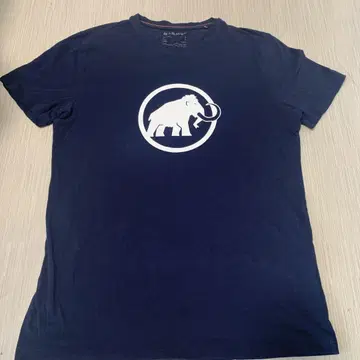 MAMMUT 맨모스로고 티셔츠 M 네이비