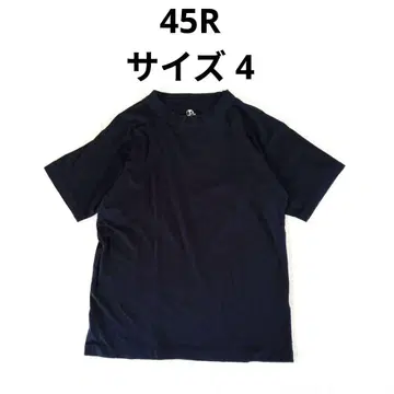 45R 티셔츠 네이비 사이즈 4 빅 사이즈 코튼 일본제