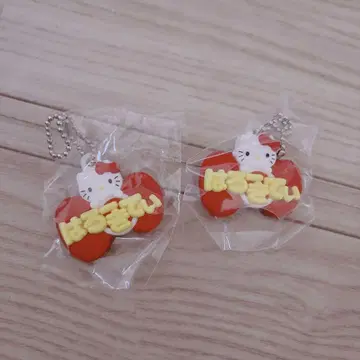 산리오 메르헨 공방 이름 홀더 가챠 헬로 키티 세트