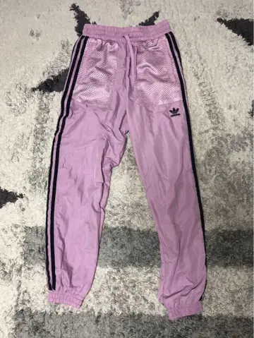 adidas 보라색 스트라이프 팬츠