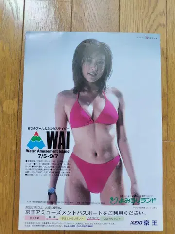 후지와라 노리카 1997년 요미우리 랜드 WAI 팜플렛 A4 사이즈