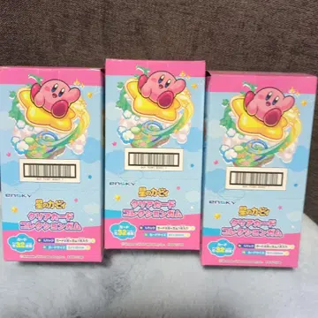 별의 커비 클리어 카드 컬렉션 껌 3상자 묶음 판매