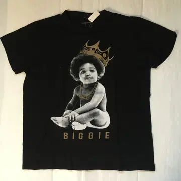노토리어스 BIG L 래퍼 티셔츠 블랙